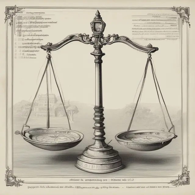 Balancing scale shows accrued expenses influencing income statement, balance sheet, and cash flow statement