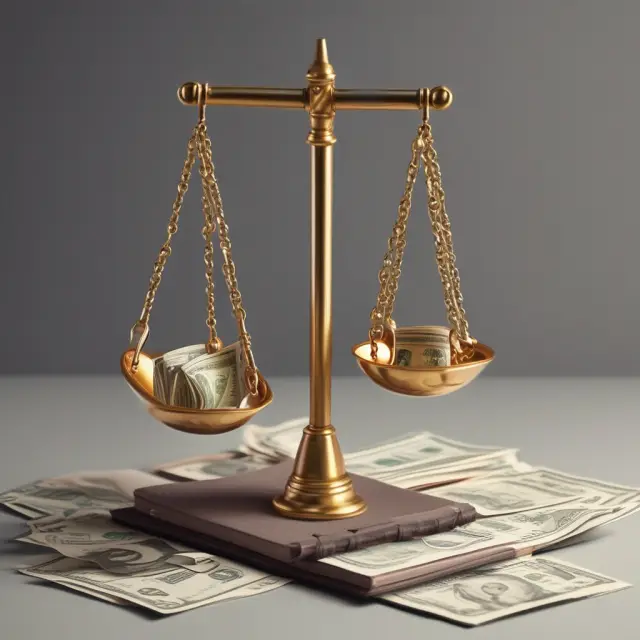 Golden scale balancing cash and accrued income in a comparison of accounting methods