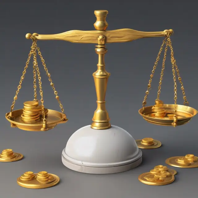 Visual representation of accrued interest calculation in bonds using gold coins and a ticking hourglass