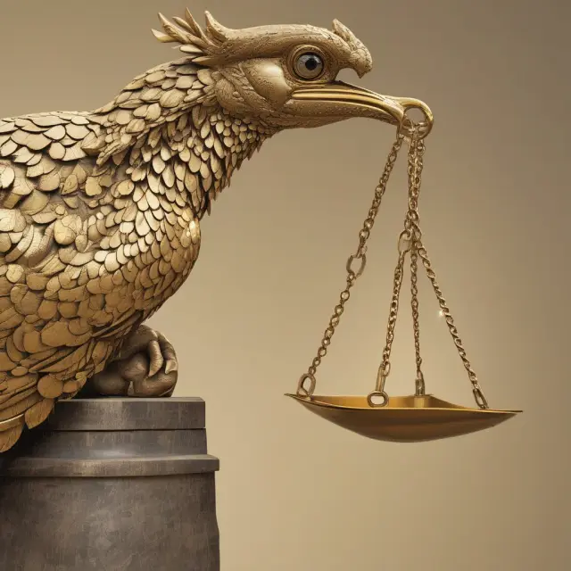 Scales with gold coins balanced precariously, symbolizing ACH transfer limitations and associated costs