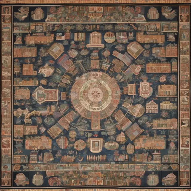 An intricately woven tapestry illustrating the landmark acquisitions in the 1990s.