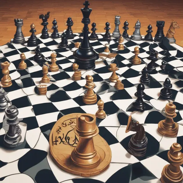 A collage of company logos symbolizing notable acquisitions like AOL-Time Warner and AT&T forming on a dynamic chessboard, illustrating industry changes