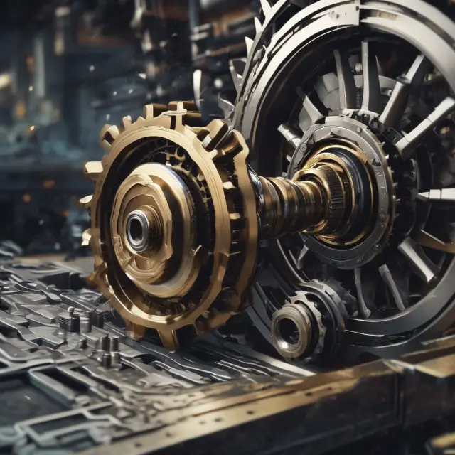 Machinery gears turning symbolize cost drivers influencing business efficiency and production costs