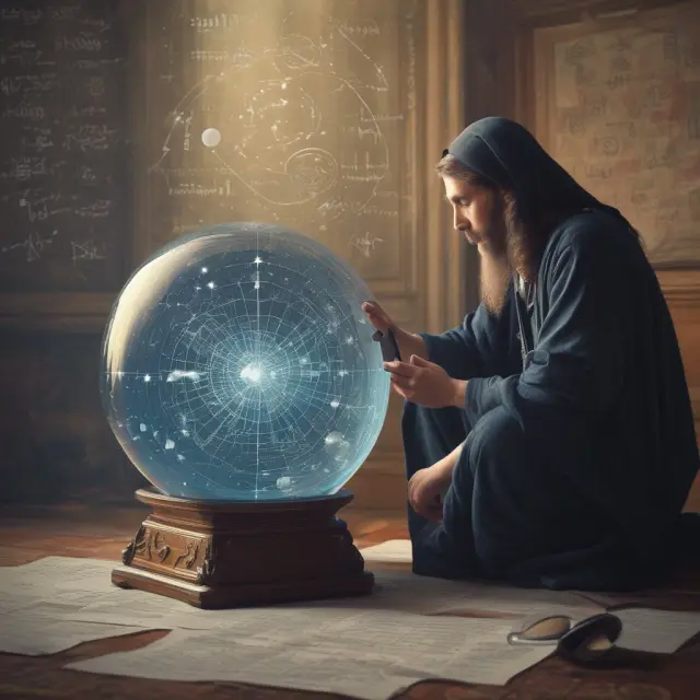 Oracle using a crystal ball filled with data points for predictive modeling in actuarial science