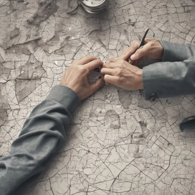 An actuary solving a intricate puzzle of financial data, balancing pension funding strategies, asset allocation, and regulatory compliance