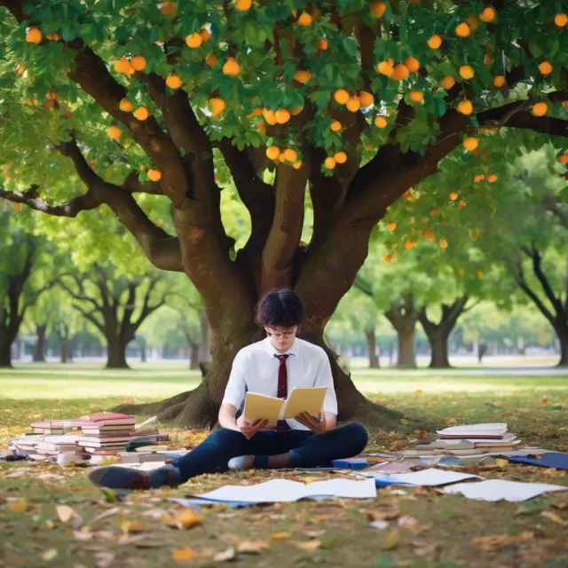 A dedicated student immersed in actuarial studies, surrounded by educational resources and professional achievements.