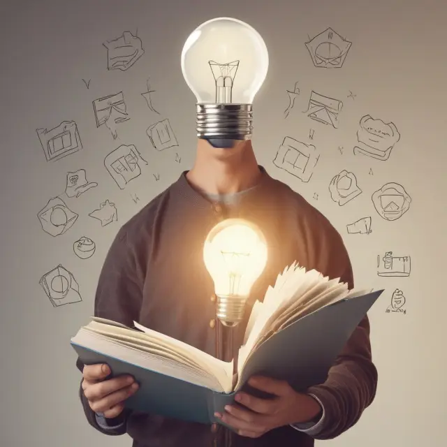 A parent holding Schedule 8812 form with a lightbulb above their head, representing the successful filing and illumination of Additional Child Tax Credit benefits