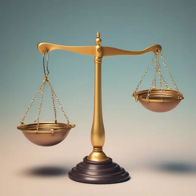 Scale with balanced weights for common stock and APIC, representing company