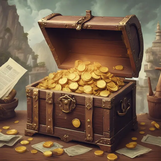 Golden coins represent APIC flowing from investors to the company, enhancing its financial health.