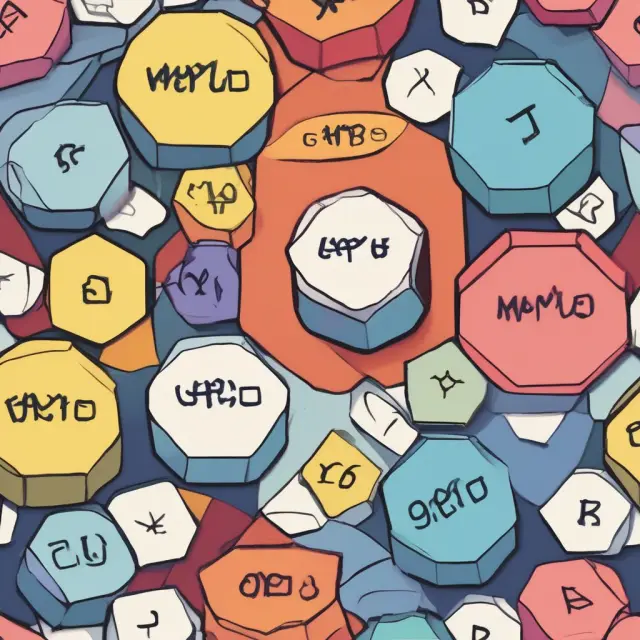 Image of a six-sided die divided into sectors, symbolizing probabilities for mutually exclusive (disjoint) and non-mutually exclusive (overlapping) events