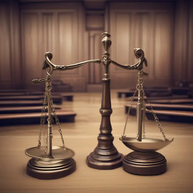 Two gavels: one in a traditional courtroom scene, the other in an arbitration setting, highlighting contrasting dispute resolution methods
