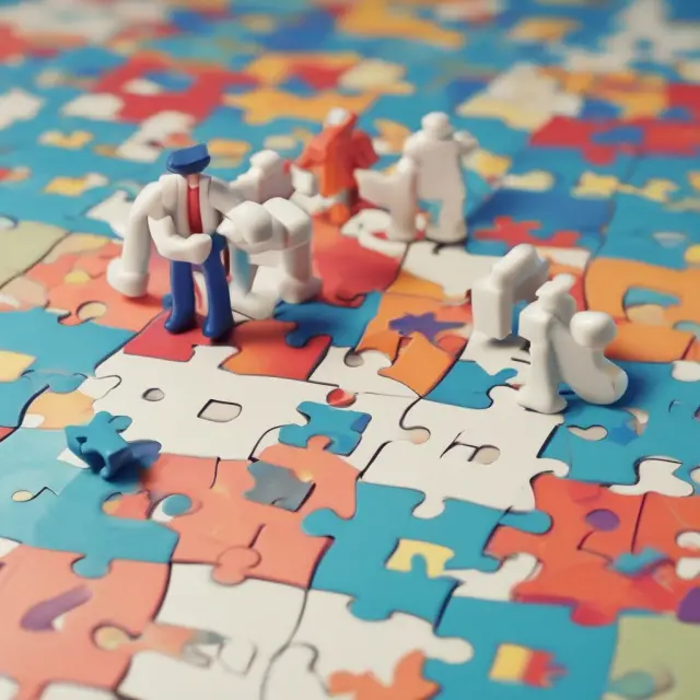 A customizable adjustable life insurance policy represented as a jigsaw puzzle, where riders serve as puzzle pieces for additional protection and benefits