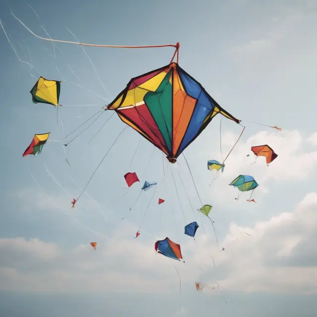 Visual comparison of kites flying on different strings, symbolizing various adjustable life insurance quotes from top insurers