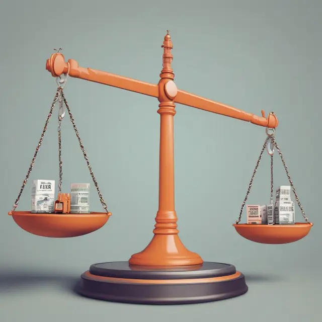 An illustration of scales balanced by different industries, with common EBITDA adjustments as weights.