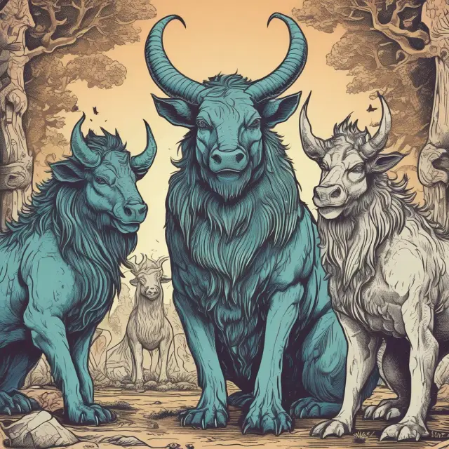An image of four mythical beasts representing common misconceptions about administrative expenses being debunked