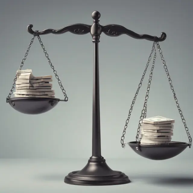 Two scales represent ASO and Fully Insured Coverage. Empty pans symbolize the transition of risk between employer costs and insurance premiums.