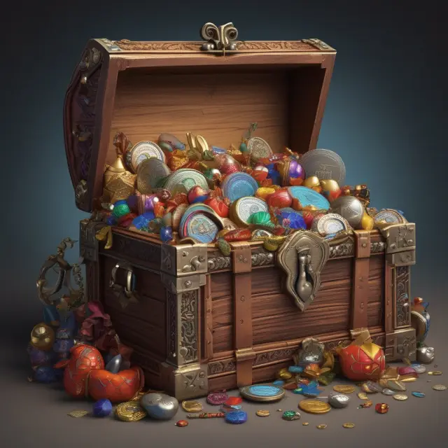 A treasure chest brimming with various benefits, illustrating the comprehensive offering in Administrative Services Only (ASO) plans.