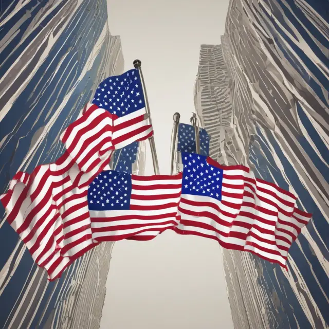 A bridge formed from an American flag and a foreign flag symbolizes ADRs as the connection between U.S. investors and international companies