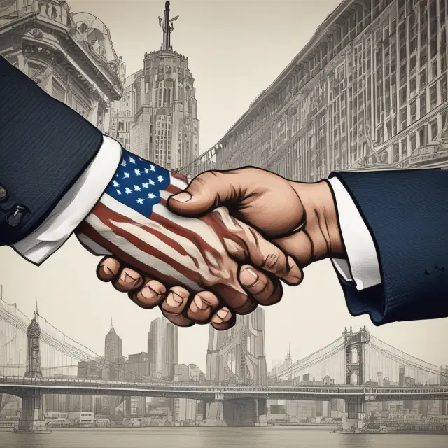 Two hands symbolizing US investors and foreign companies coming together through American Depositary Shares