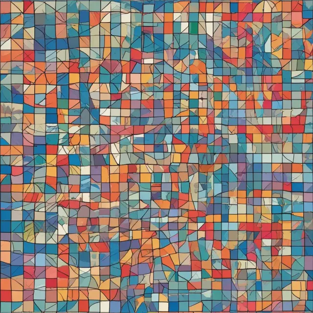 A mosaic of interconnecting tiles representing various regulations governing advance payments in different industries.