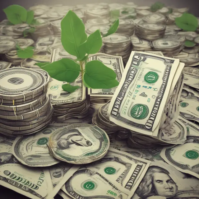 An image of seeds growing into strong trees representing the impact of advance payments on various aspects of a business strategy, such as supply chain management, cash flow, and risk management.