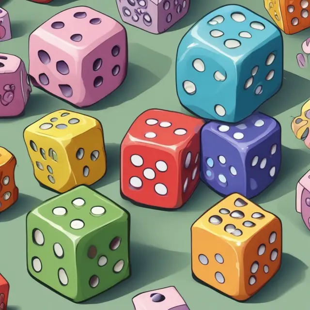 Two players, one representing consumers and the other insurers, roll dice in an asymmetric game while concealing their rolls