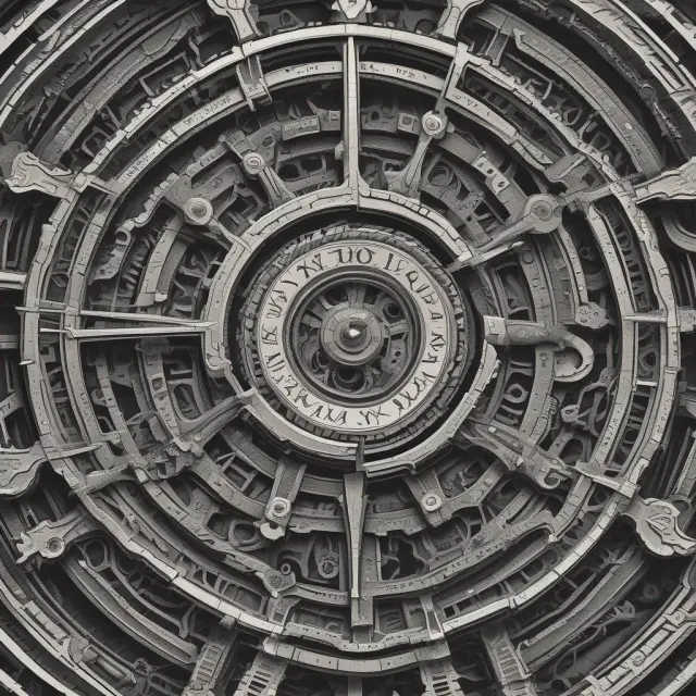 Clock face with interconnected gears representing AER and compounding interest calculation.
