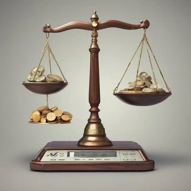 Three digital scales balanced by calculators, each symbolizing a popular tool for accurately determining the Annual Equivalent Rate.