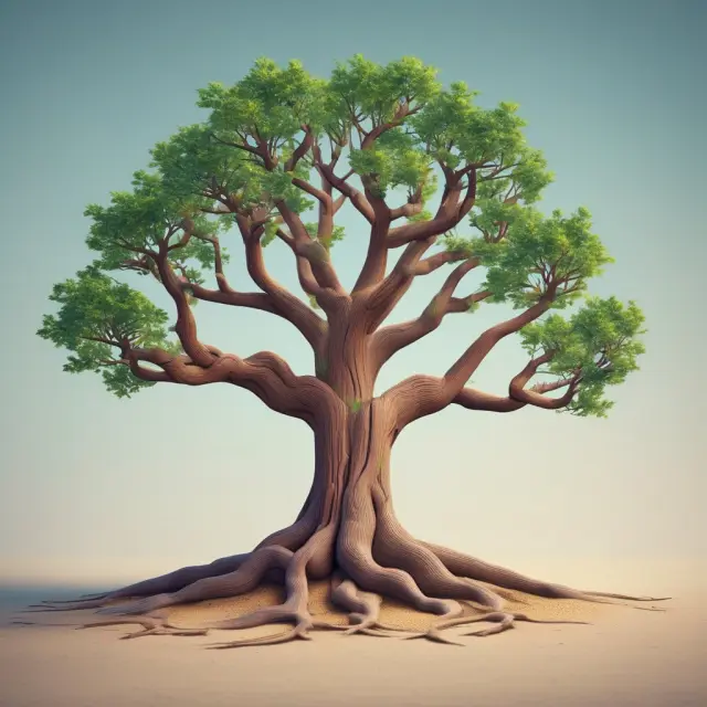 An image of a tree with intertwined branches representing affiliated banks, emphasizing shared resources and growth within the banking sector