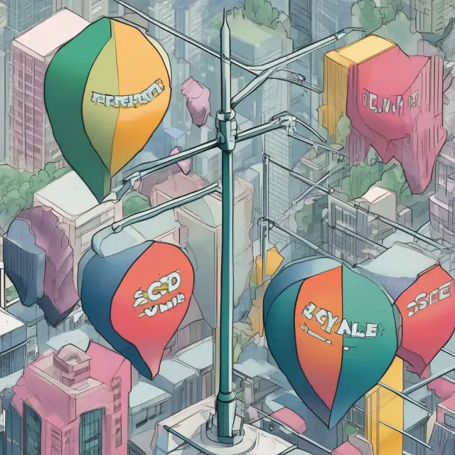 The SEC symbolically represented by a balance scales, with two interconnected pans representing affiliated companies maintaining fair dealings through disclosure and regulation.