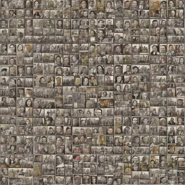 Mosaic illustrating significant examples of affirmative action policies and their impacts on education, government contracts, workforce diversity, veterans, small businesses, and recent developments