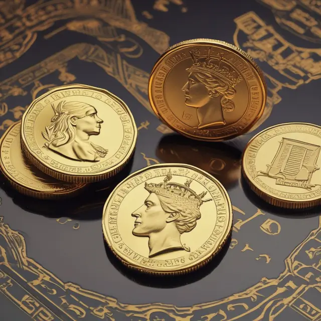 Golden REIT coin with FFO as the base layer and AFFO as the shining mantle, symbolizing AFFO