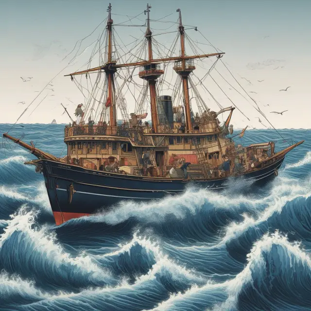A limit order navigating the tumultuous waters of after-hours trading with size limitations anchoring the transaction, emphasizing control and risk management.