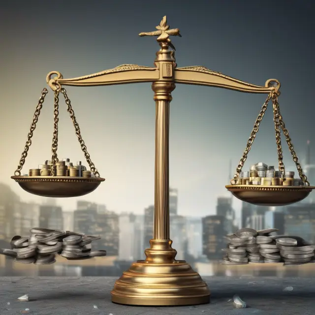 A balanced scale illustrating the benefits (attracting investment, transparency, limited liability) and challenges (compliance costs, reporting requirements) of German AGs