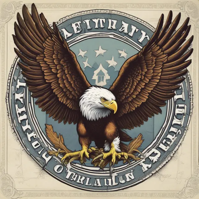 An eagle holding both tax-exempt and taxable agency bonds in its talons, with the feathers of each bond representing their respective returns