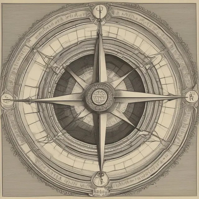 A compass with misaligned needles representing diverging agent and principal interests in agency problems context