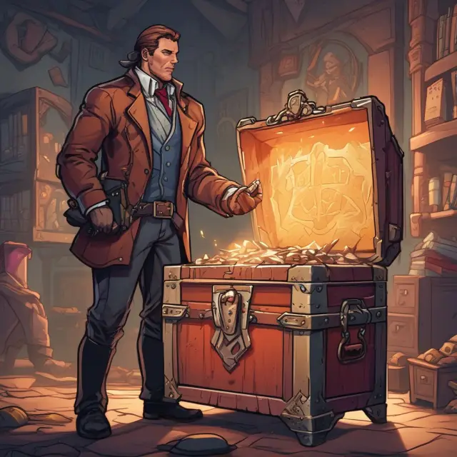An agent, symbolized by a knight, guards a treasure chest, embodying the duties of loyalty and confidentiality