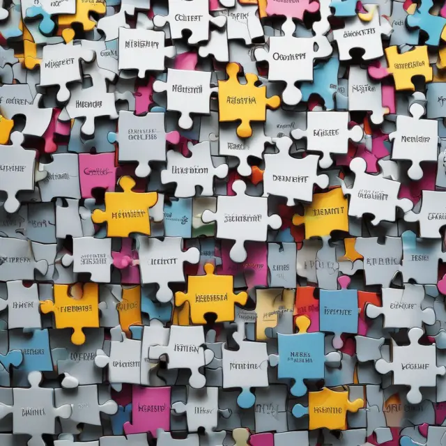 An image of a completed jigsaw puzzle featuring various licenses, registration documents, and certificates