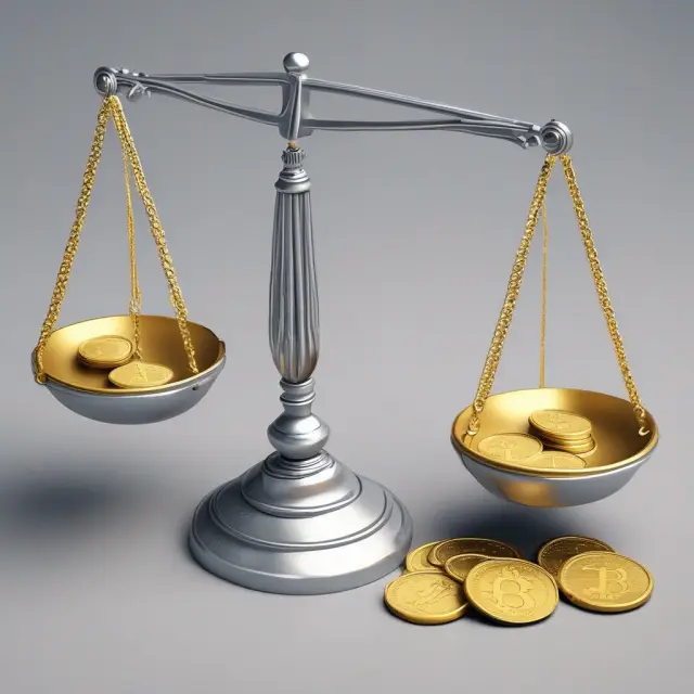 Golden coins represent employer financial risk in self-funded employee health plans. Silver coins symbolize stop-loss insurance as a protective counterbalance.