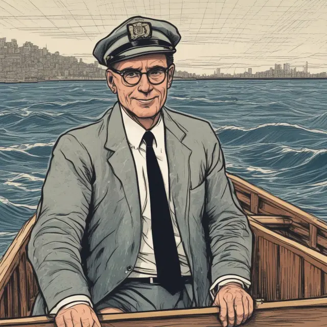 A policymaker navigates an intricate boat in shifting aggregate supply currents, balancing short-term price and output concerns with long-term growth and structural changes.