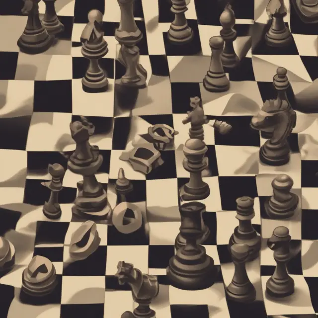 Image: A balanced chessboard representing advanced internal rating-based systems and regulatory bodies.