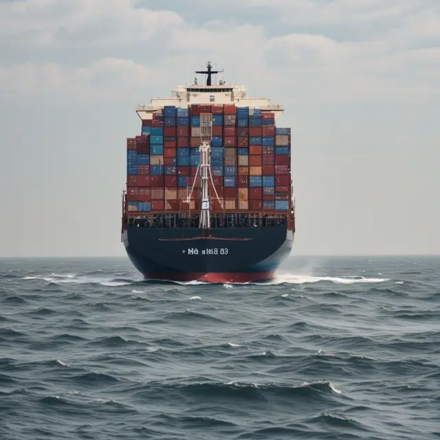 Two ships navigating different waters, symbolizing AWB and BOL in international trade
