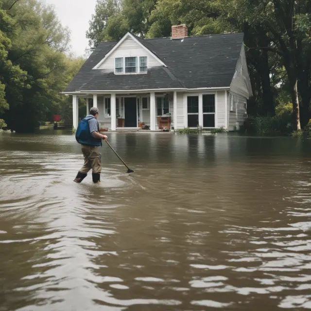 A homeowner navigating through a pool of insurance policies discovers an all risks policy with a concealed flood peril exclusion submerged beneath the surface.