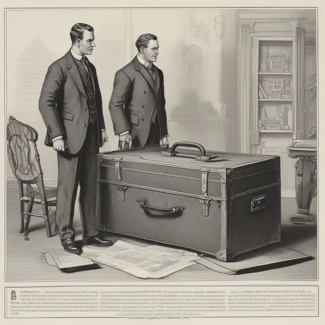 An insured person holds a heavy briefcase marked 