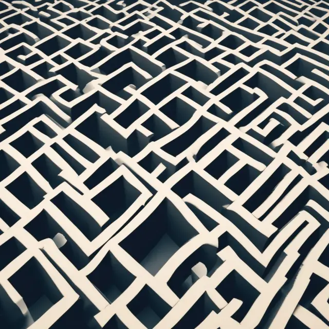 Insurance policyholder and claims adjuster working together in a maze, symbolizing the claim process. ALAEs represented by golden coins along their path.