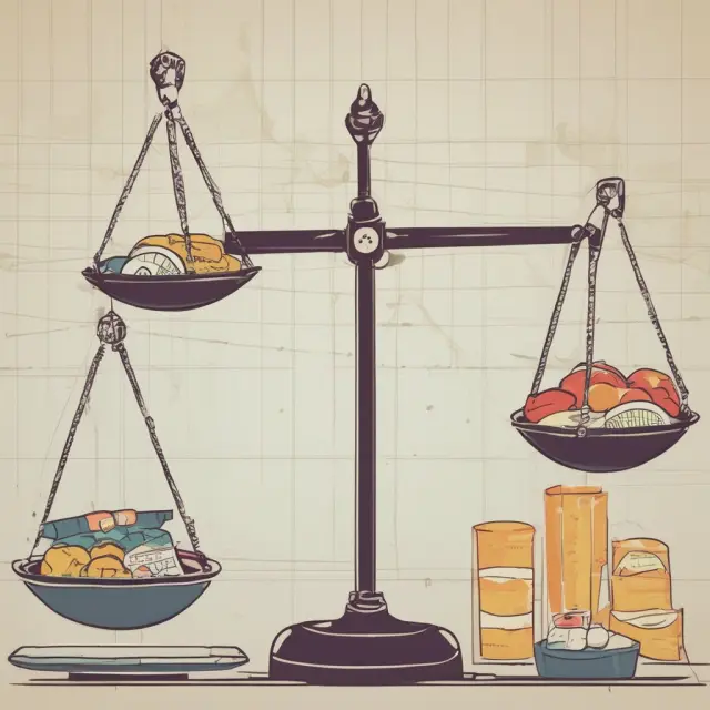 Two economic systems illustrated: a balanced scale with a market economy graph versus a planned economy map, emphasizing the importance of allocational efficiency in each system.