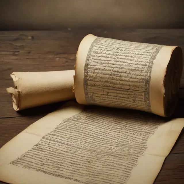 An ancient parchment scroll unfurls, displaying calculated Alternative Depreciation System expenses over the asset