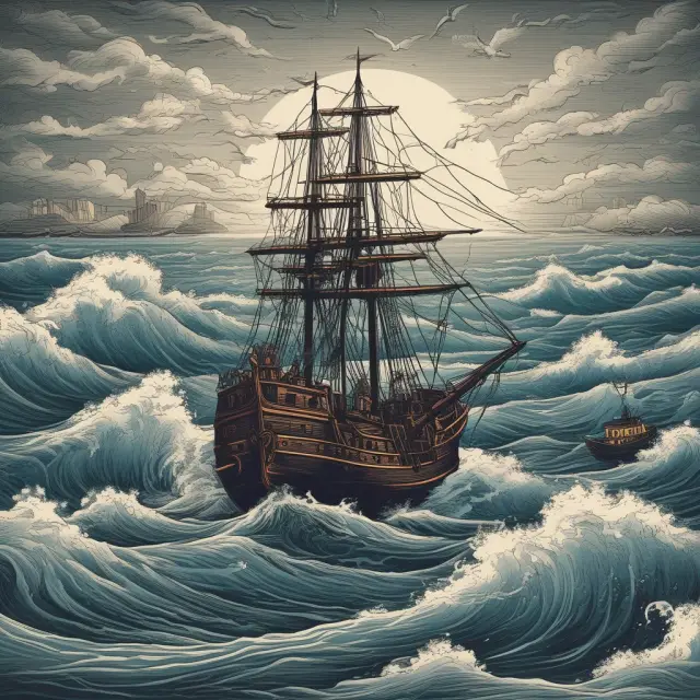 A sailboat navigating regulatory waters with SEC, Dodd-Frank Act, and AIM guiding the journey through choppy seas of alternative investments