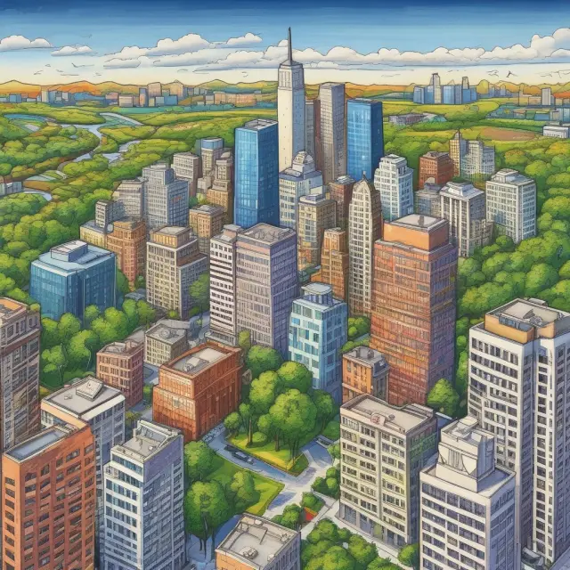 Vibrant landscape showcasing hedge funds, real estate, commodities, private equity, and art investments