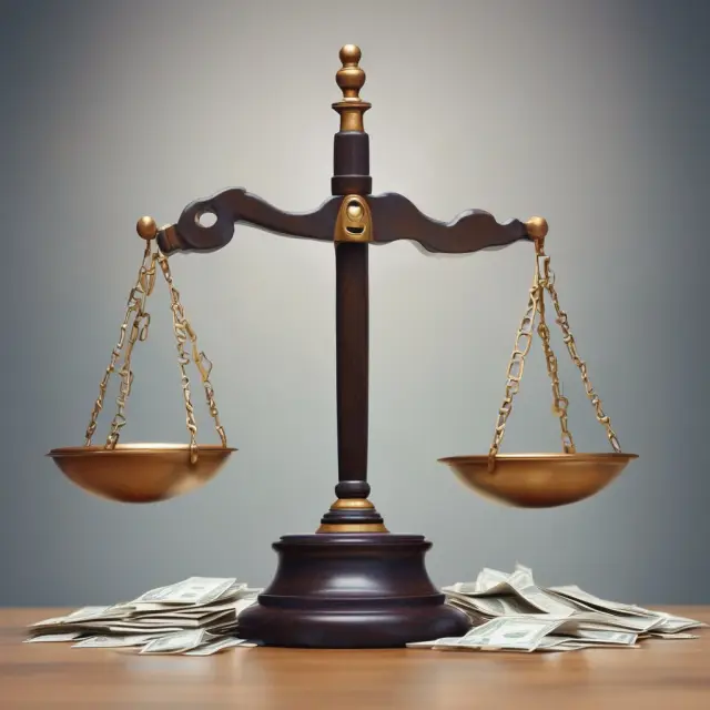 An image of an old scale balancing with high-income taxpayers (AMT) and the middle class. The scale tips in favor of the middle class as fewer high-income filers are subjected to AMT after TCJA.